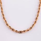 Cadena Rustica Granada 51.85g / 65cm / 4.9mm Oro Rosa 18K