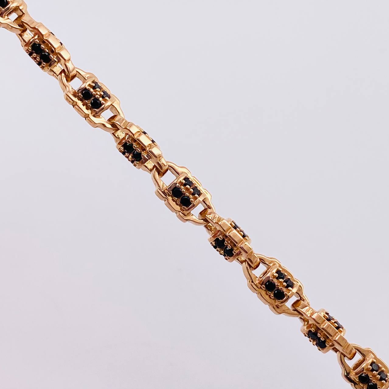 Cadena Rustica Granada 51.85g / 65cm / 4.9mm Oro Rosa 18K