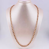 Cadena Rustica Granada 51.85g / 65cm / 4.9mm Oro Rosa 18K