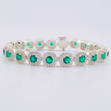 Pulso Tenis Cuadrado 20g / 17 cm / 7.7mm Plata 925