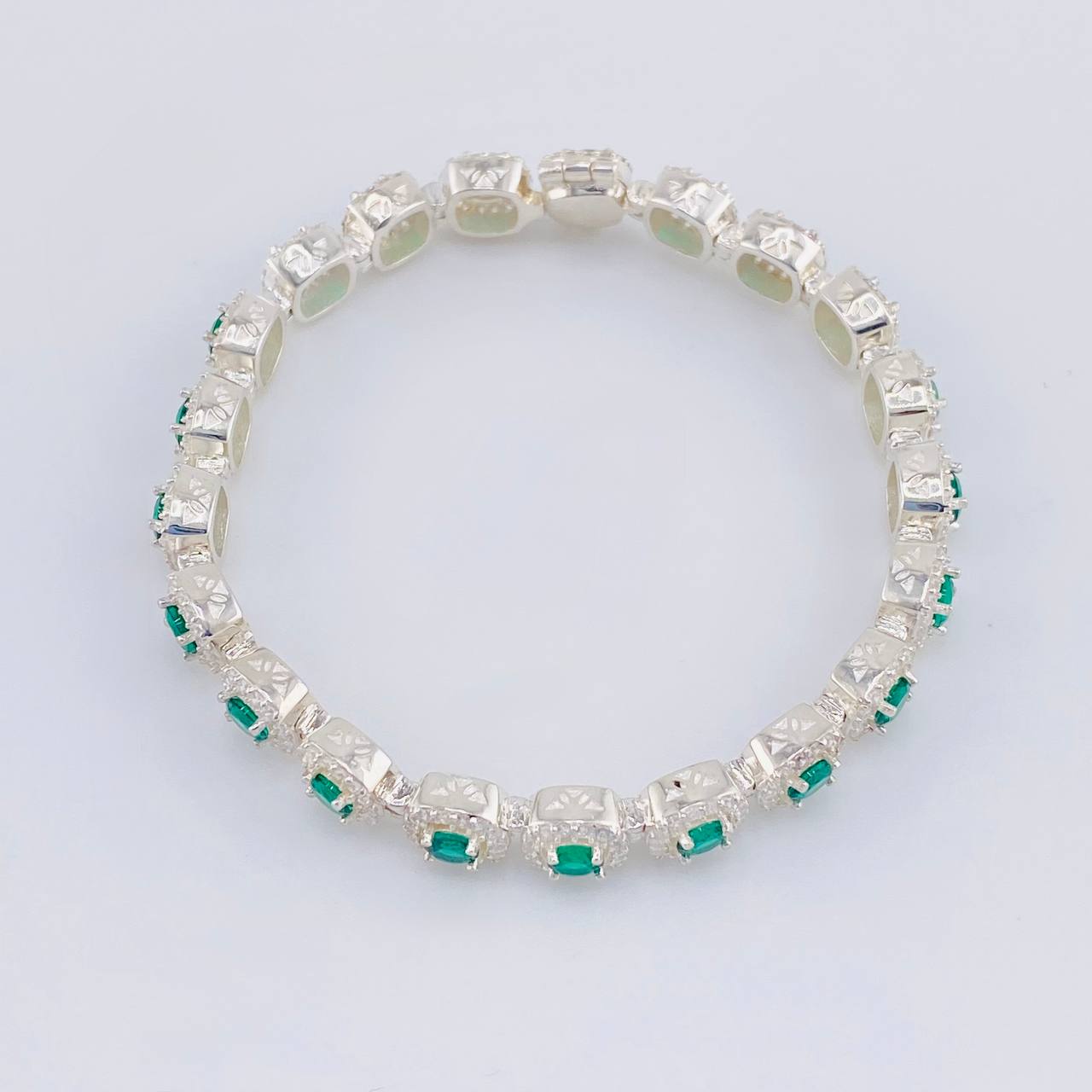 Pulso Tenis Cuadrado 20g / 17 cm / 7.7mm Plata 925