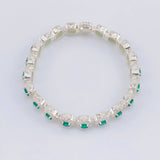 Pulso Tenis Cuadrado 20g / 17 cm / 7.7mm Plata 925