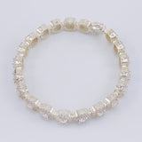 Pulso Tenis Cuadrado 20.15g / 17.4cm / 7.6mm Plata 925