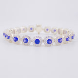 Pulso Tenis Cuadrado 20.95g / 17,9cm / 7.6mm Plata 925