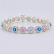 Pulso Tenis Cuadrado 20.5g / 18cm / 7.6mm Plata 925