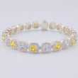 Pulso Tenis Cuadrado 21.4g / 18 cm / 7.6mm Plata 925