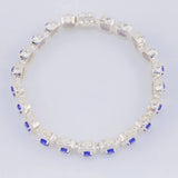 Pulso Tenis Cuadrado 20.95g / 17,9cm / 7.6mm Plata 925