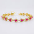 Pulso Tennis 17.8g / 18.4cm / 6.5mm Oro Amarillo 18K
