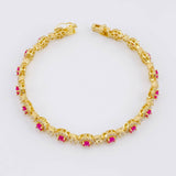 Pulso Tennis 17.8g / 18.4cm / 6.5mm Oro Amarillo 18K