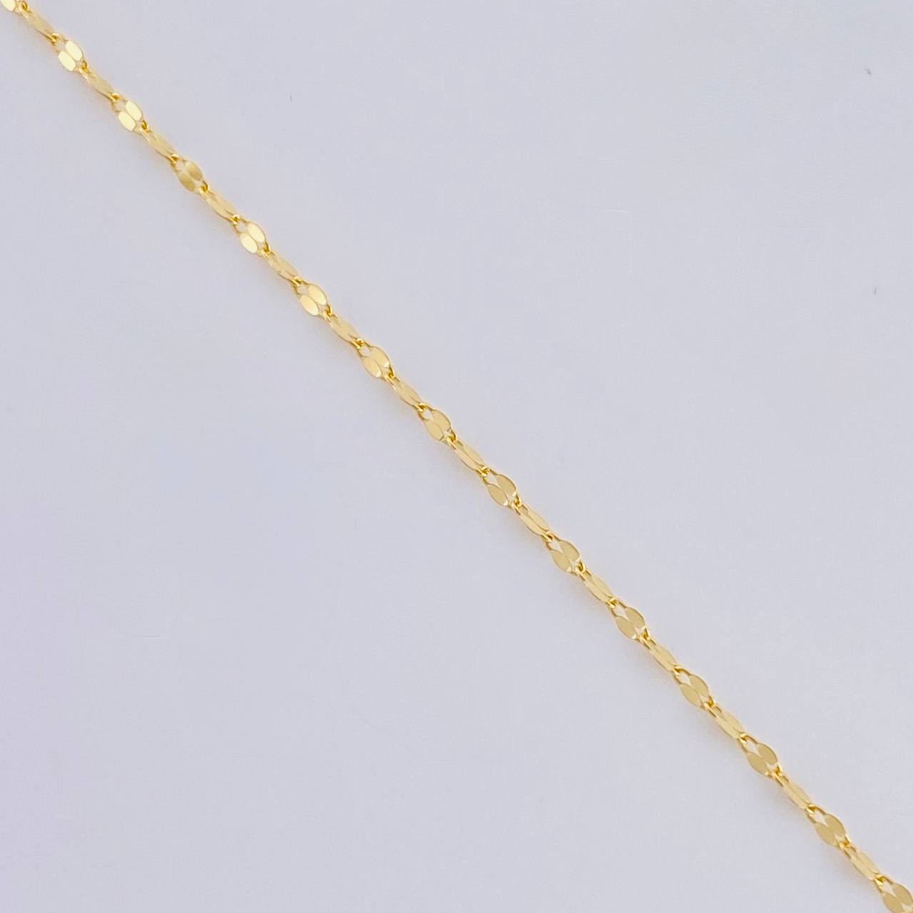 Cadena Flor Espejo 0.6g / 45cm / 1.3mm Oro Amarillo 18K