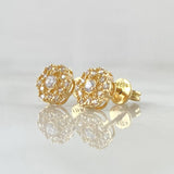 Topos Flores Tupidas 1.8gr / Nac.Esp. Oro 18K