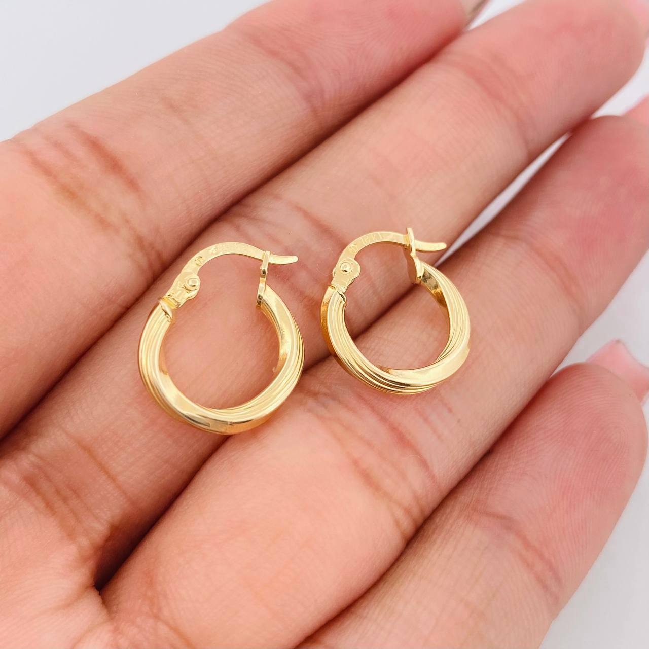Candongas Mary 1.2g / 1.05cm Oro Amarillo 18K