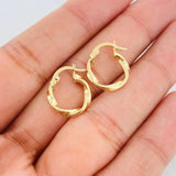 Candongas Bridget 1.15g / 1.05cm Oro Amarillo 18K
