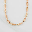 Cadena Rustica Cilindro 14.05g / 65cm / 3.93mm Oro Rosa 18K