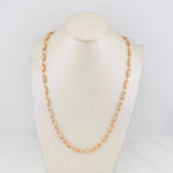 Cadena Rustica Cilindro 14.05g / 65cm / 3.93mm Oro Rosa 18K