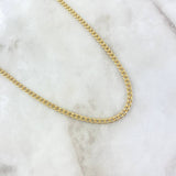 Cadena Cubana 6.4gr / 55cm / 2.9mm Oro Amarillo +0