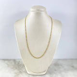 Cadena Figaro 6.35gr / 60cm / 3.2mm Oro Amarillo +1 18K