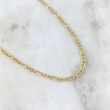 Cadena Figaro 6.35gr / 60cm / 3.3mm Oro Amarillo +1 18K *