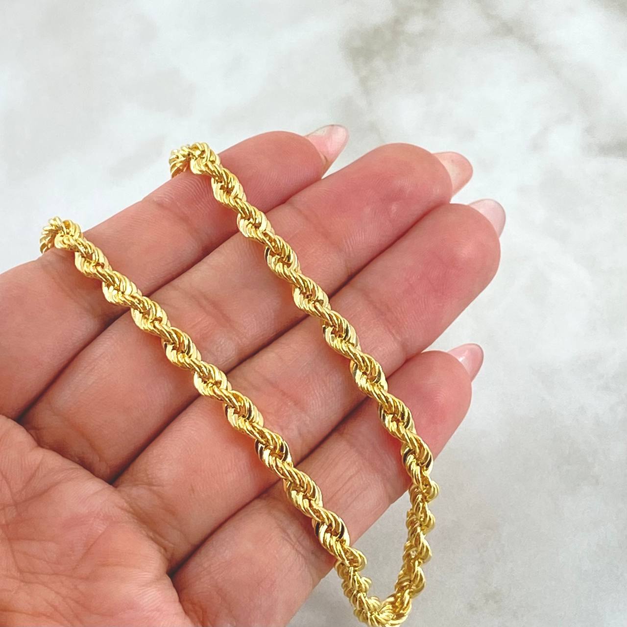 Cadena Lazo 10gr / 60cm / 4.2mm Oro Amarillo +3 18K