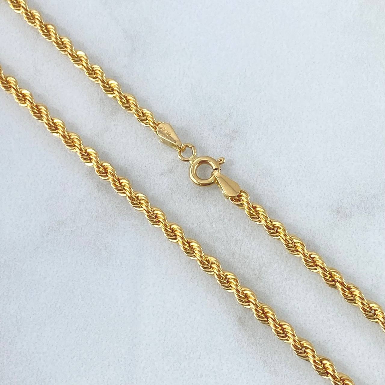 Cadena Lazo 4.55gr / 50cm / 2.7mm Oro Amarillo +3 18K