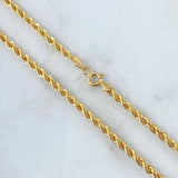 Cadena Lazo 4.5gr / 50cm / 2.6mm Oro Amarillo +3 18K