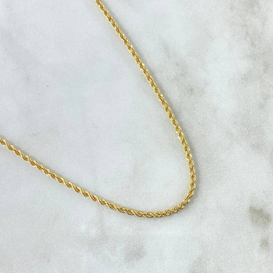 Cadena Lazo 2.95gr / 50cm / 2.1mm Oro Amarillo +3 18K