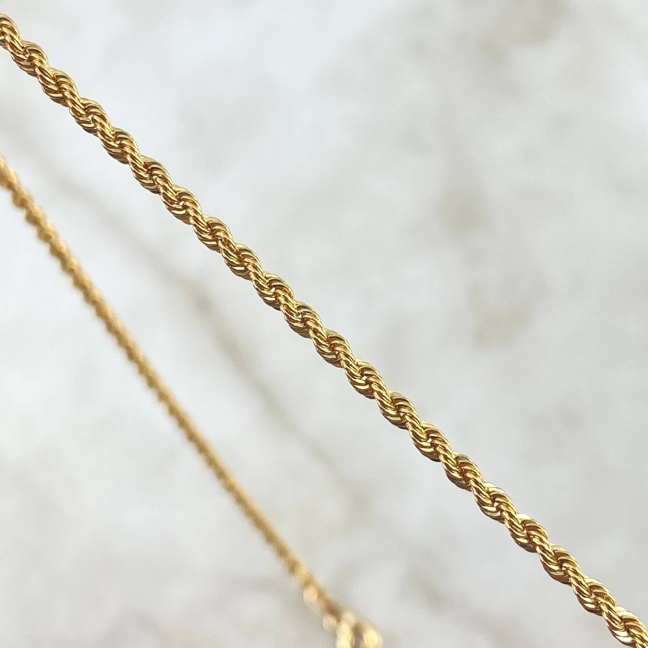 Cadena Lazo 2.95gr / 50cm / 2.1mm Oro Amarillo +3 18K