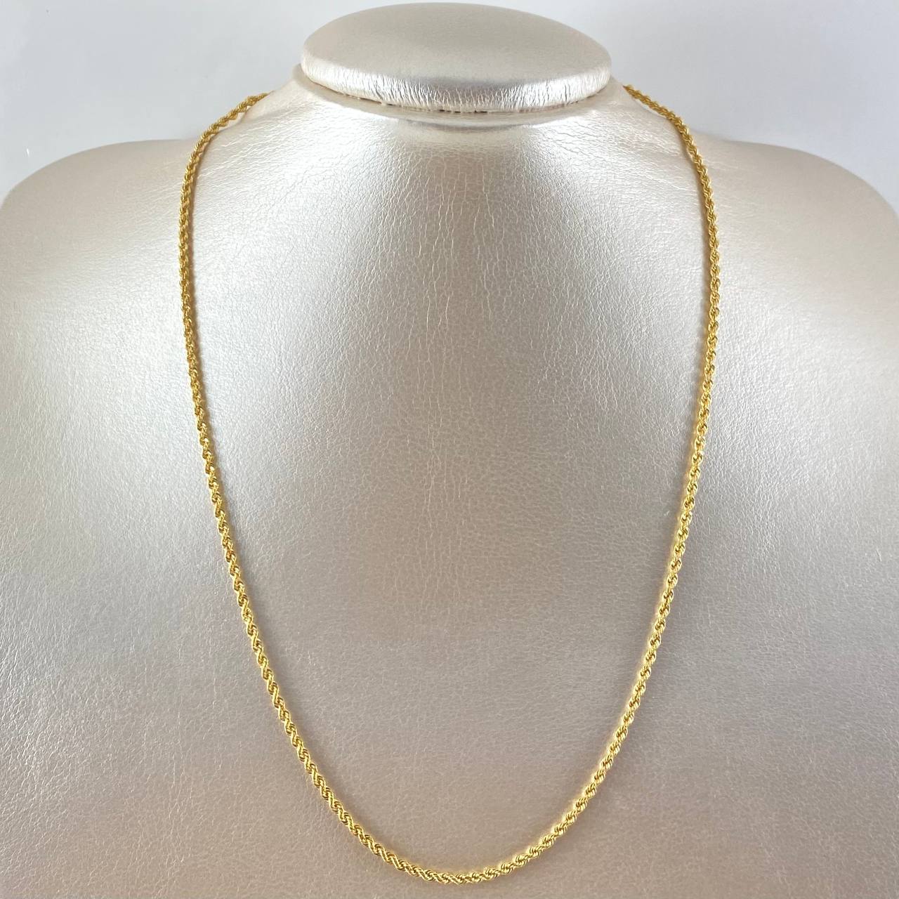 Cadena Lazo 2.95gr / 50cm / 2.1mm Oro Amarillo +3 18K