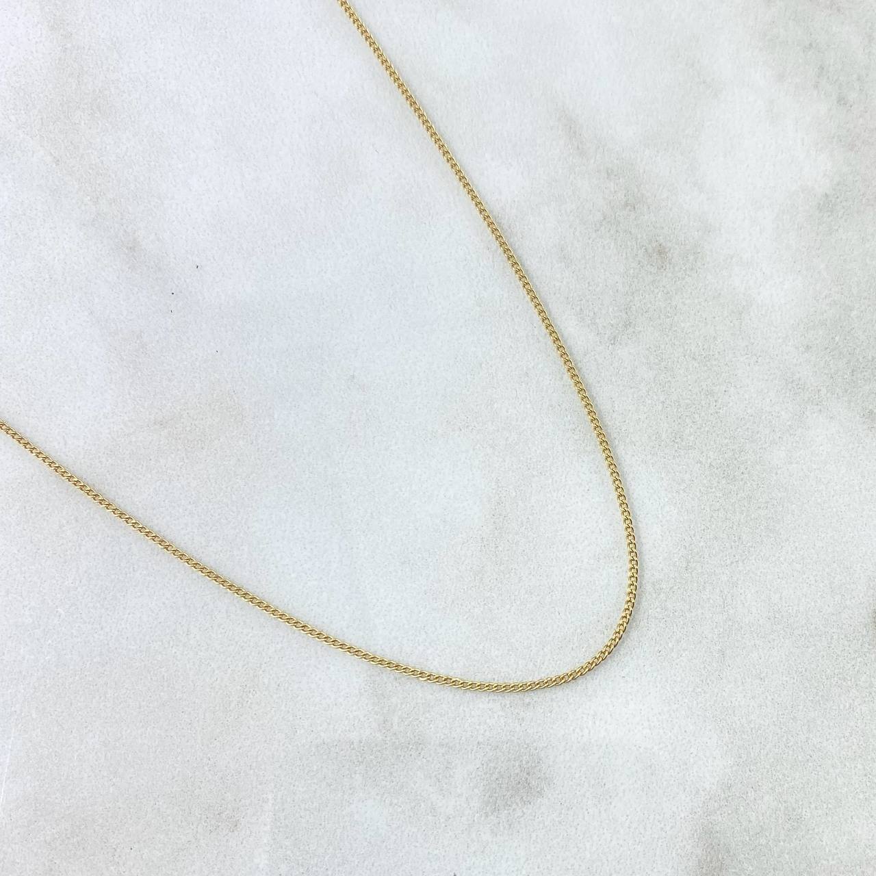 Cadena Mini Cubana 1.85gr / 45cm / 1mm Oro Amarillo +1 18K