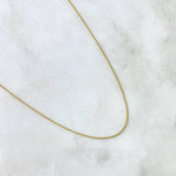 Cadena Mini Cubana 1.85gr / 45cm / 1mm Oro Amarillo +1 18K