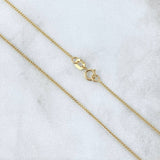 Cadena Mini Cubana 1.85gr / 45cm / 1mm Oro Amarillo +1 18K