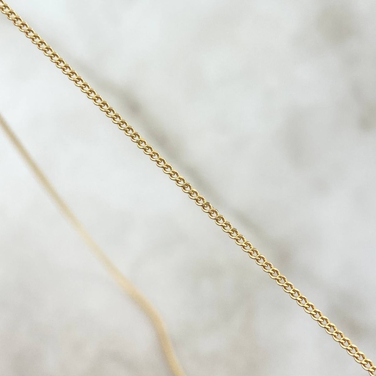 Cadena Mini Cubana 1.85gr / 45cm / 1mm Oro Amarillo +1 18K