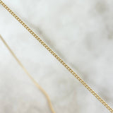 Cadena Mini Cubana 1.85gr / 45cm / 1mm Oro Amarillo +1 18K