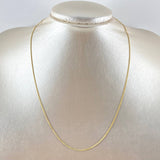 Cadena Mini Cubana 1.85gr / 45cm / 1mm Oro Amarillo +1 18K