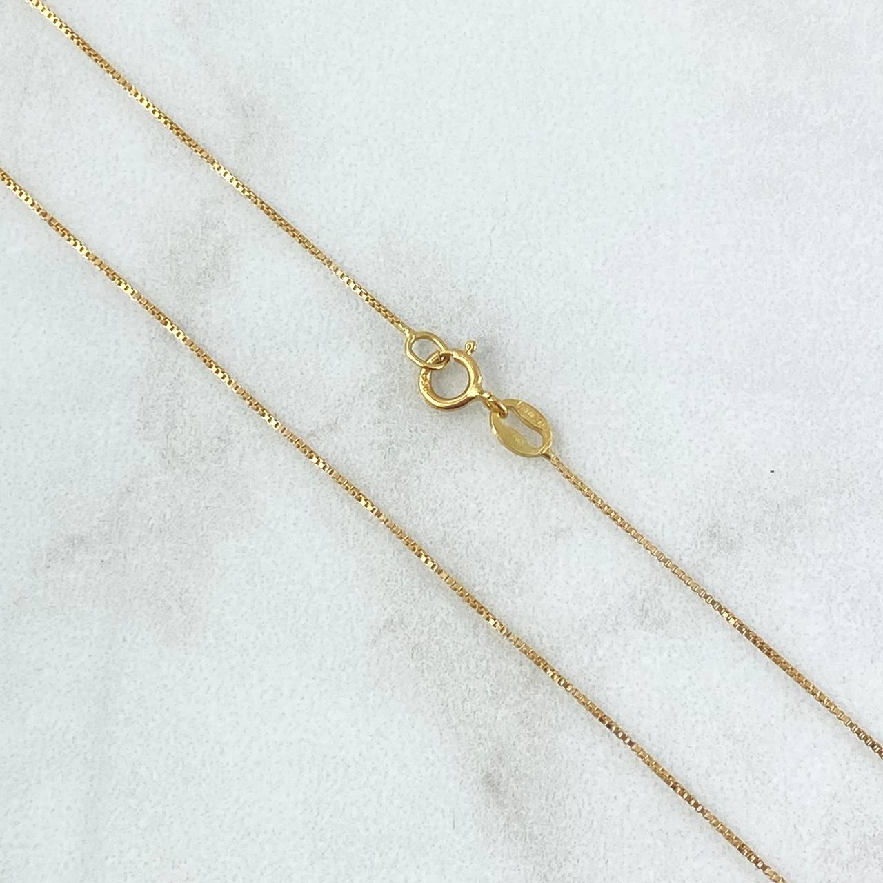 Cadena Veneciana 1.25gr / 50cm / 1mm Oro Amarillo +3