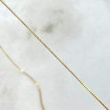 Cadena Veneciana 1.25gr / 50cm / 1mm Oro Amarillo +3