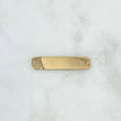 Herraje Placa Rectangular 1.5gr / 3cm / Lisa - Octagonal Oro Amarillo 18K
