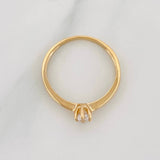 Anillo Solitario 2.1 g / T5 1/0 Oro Amarillo 18K