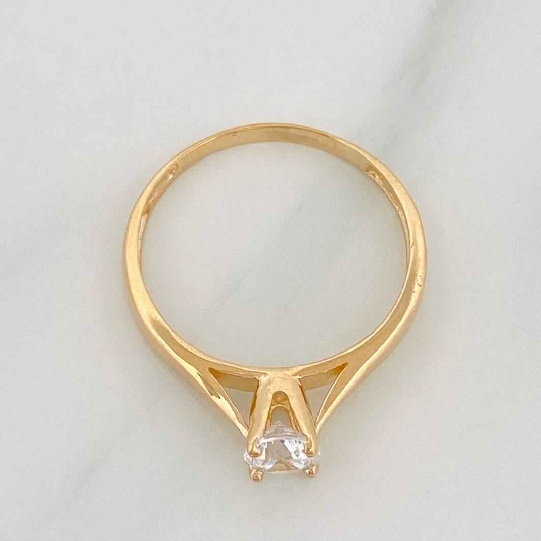 Anillo Solitario 1.85 g / T5 1/2 Oro Amarillo 18K