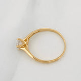 Anillo Solitario 1.65 g / T6 Oro Amarillo 18K