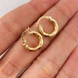 Candongas Kari 1.5 g / 1.5 cm Oro Amarillo 18K