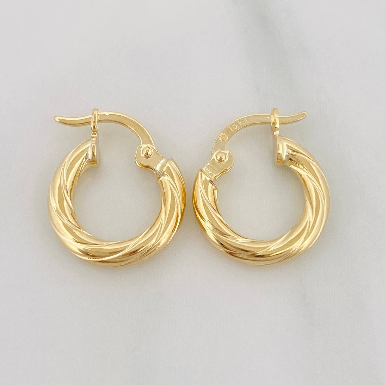 Candongas Mary 1.3 g / 1.35 cm Oro Amarillo 18K