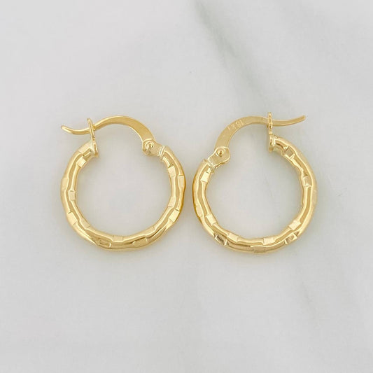Candongas Val 1.3 g / 1.8 cm Oro Amarillo 18K