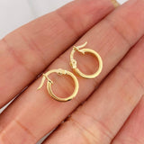 Candongas Tribal 1 g / 1.3 cm Oro Amarillo 18K