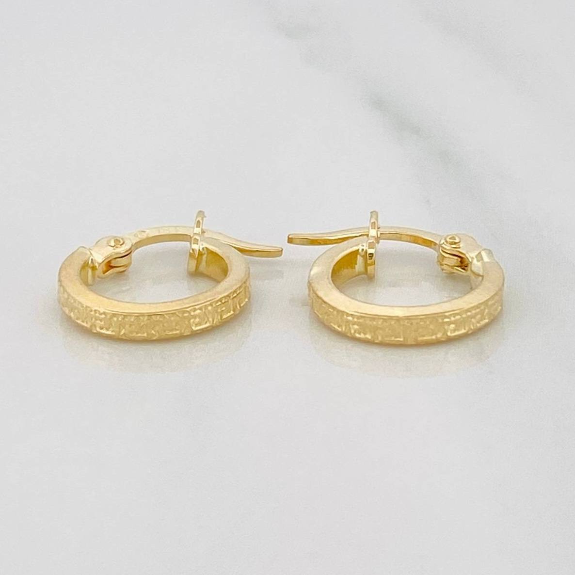 Candongas Tribal 1 g / 1.3 cm Oro Amarillo 18K