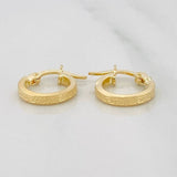 Candongas Tribal 1 g / 1.3 cm Oro Amarillo 18K