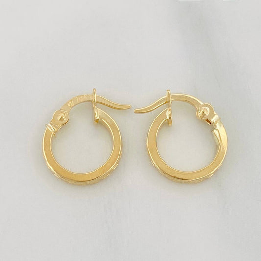 Candongas Tribal 1 g / 1.3 cm Oro Amarillo 18K