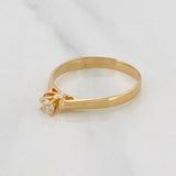 Anillo Solitario 1.6 g / T6 Oro Amarillo 18K
