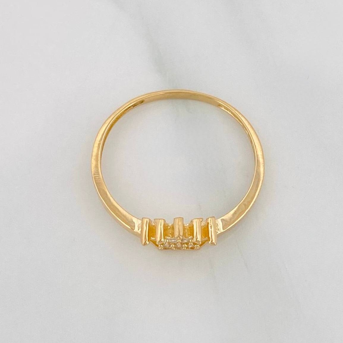 Anillo Corona 1.3 g / T7 1/2 Oro Amarillo 18K