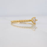 Anillo Solitario Esferas 1.45 g / T8 Oro Amarillo 18K